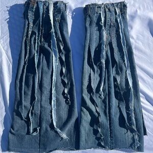 Distressed Upcycled Leg Warmers